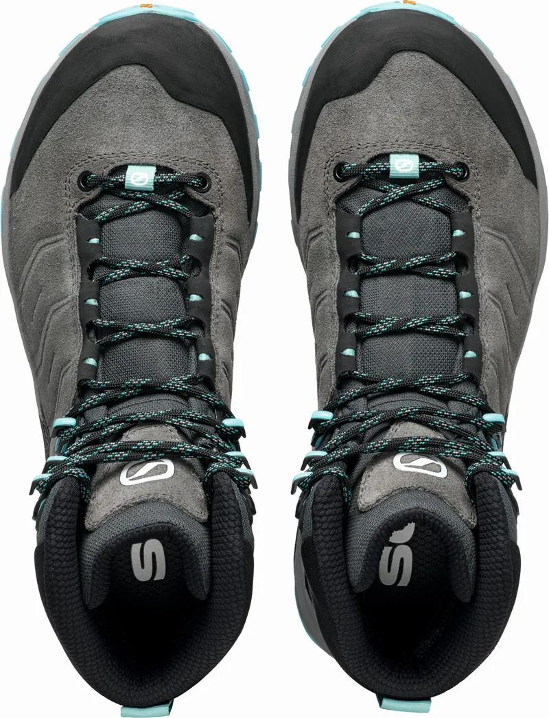 Scarpa Womens Rush TRK GTX Boots - Midgray-Aqua-5